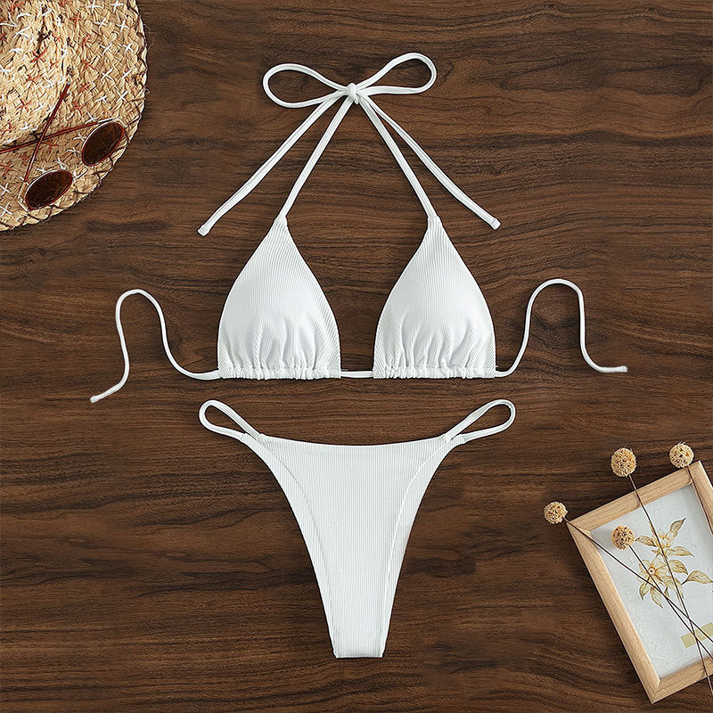 Hanging neck hot spring swimsuit