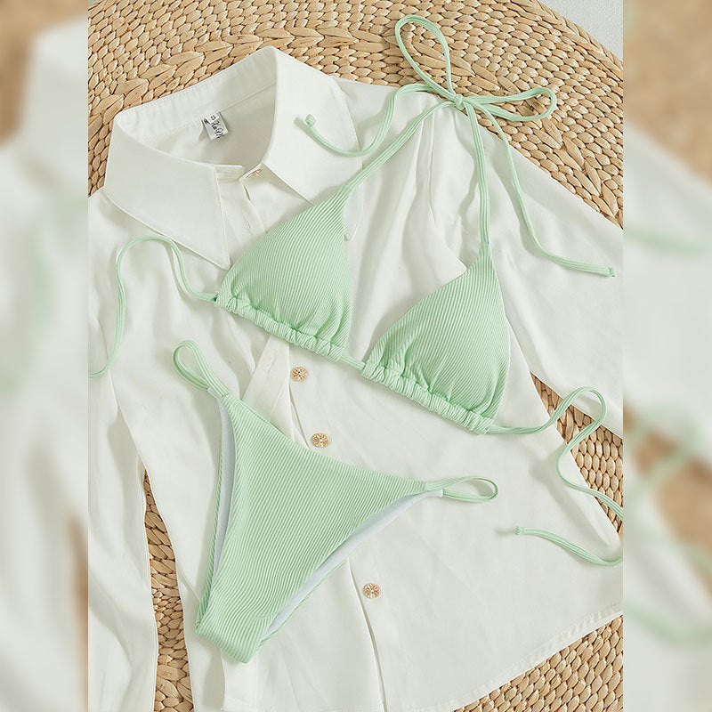 Hanging neck hot spring swimsuit