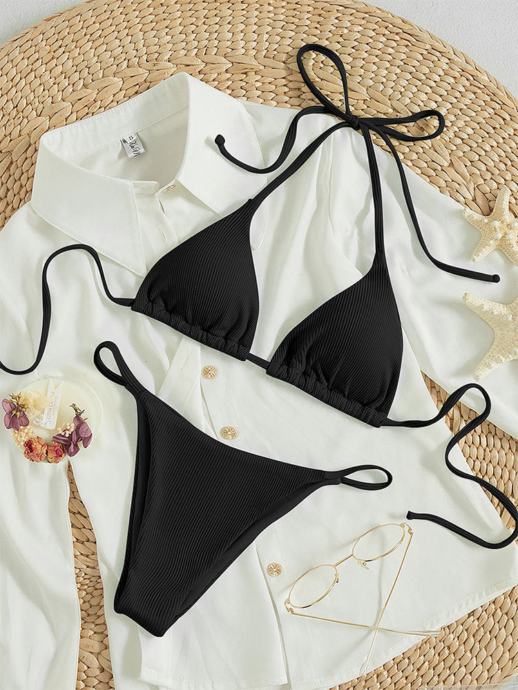 Hanging neck hot spring swimsuit